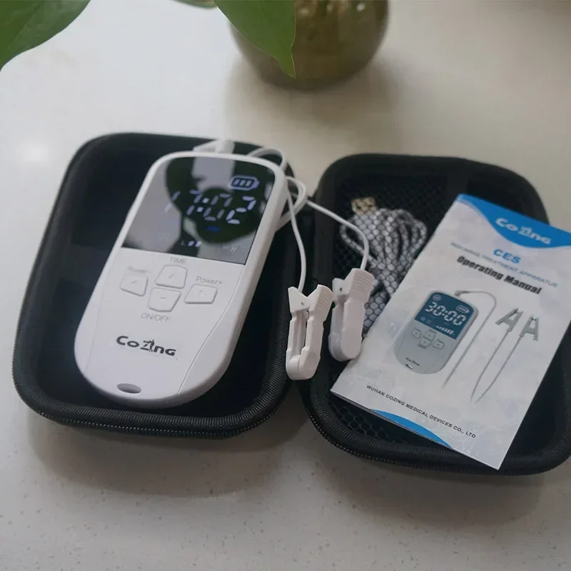 Dispositivo Dispositivo de estimulación de terapia electrónica cerebral Electrodo de masaje Cura del insomnio del sueño