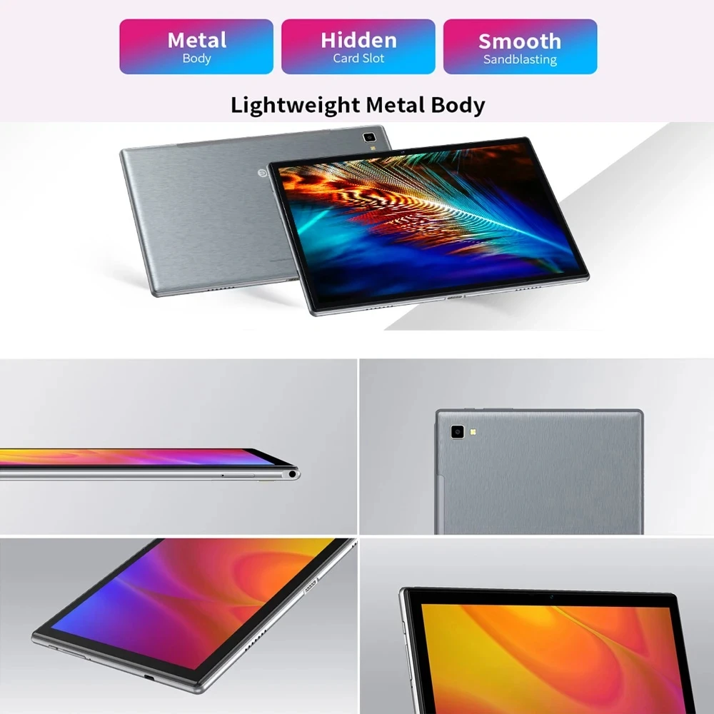 Global Version BDF G10 Android12 แท็บเล็ต 10.1 นิ้ว 8GB/256GB แท็บเล็ต Octa Core 3G 4G Lte โทรศัพท์มือถือ WiFi บลูทูธ