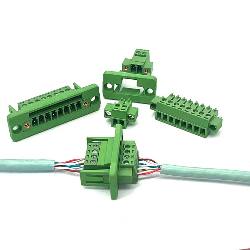 1Set  Pitch 3.81mm 2P/3P/4P/5P/6P/8P/9P Pluggable Terminal Block Connector JM15EDGKM 3.81mm Pitch