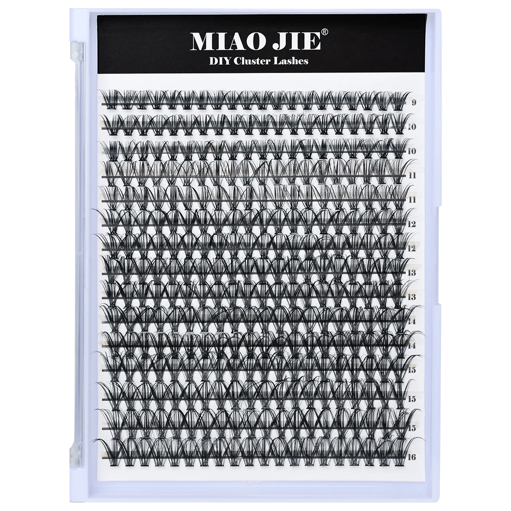MIAOJIE 30D 40D 60D ถาดผสมขนตา 3D รัสเซีย Volume Eye Lashes Soft Natural Lashes Mink Lash Cluster ขนตาปลอม