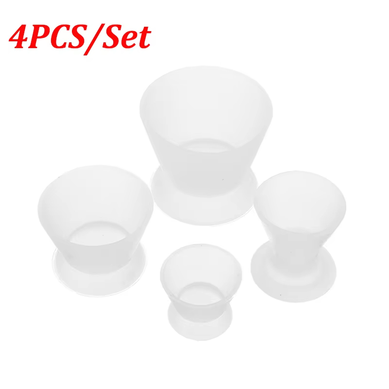 4 Stuks Tandarts Materialen Siliconen Mengkom Gebruik Dappengerechten Tanden Whitening Dental Lab Odontologia Tandheelkundige Gereedschappen Mengkommen