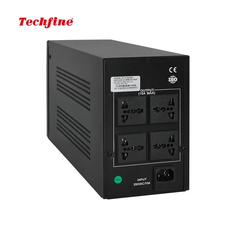 Fuente de alimentación ininterrumpida UPS inteligente de respaldo sin conexión de 2000VA y 1200W para computadora y sistema de datos para el hogar