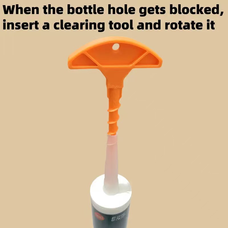 Orange Glass Cap Disassembly Tool - Durable Plastic Seal Cover Portable Decorative Tool Essential for DIY Enthusiasts