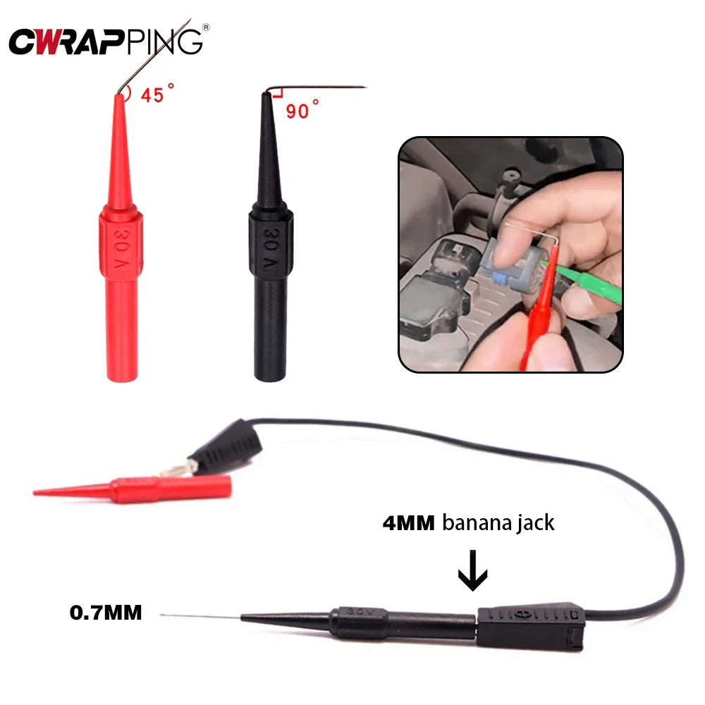2/4/8PCS รถ TIP Probes เครื่องมือวินิจฉัยฉนวนกันความร้อนเข็มเจาะไม่ทําลายมัลติมิเตอร์ปากกาทดสอบ CLAMP ทองแดงเครื่องมือ