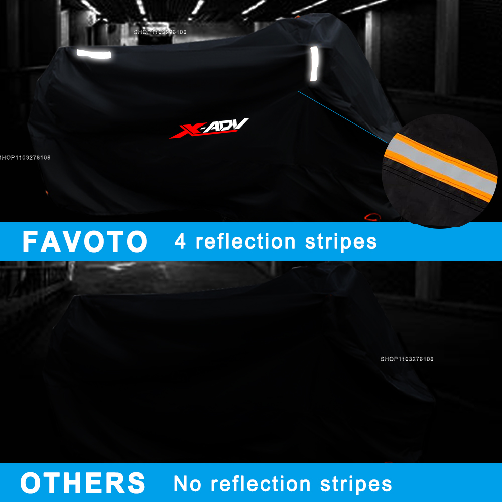 Чехол для мотоцикла, водонепроницаемый, уличный, всесезонный, пылезащитный, УФ-защитный, мотодождевик для Honda X-ADV 750 XADV