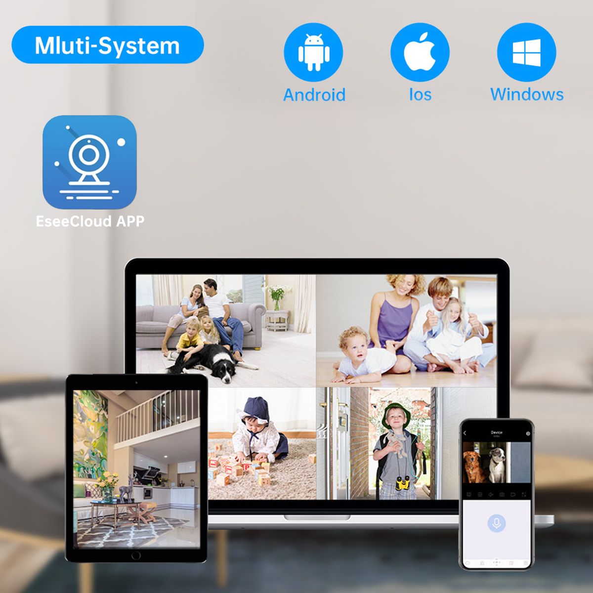 Jooan 3MP 5MP Wireless CCTV System 10CH NVR WiFi Camera Kit Two Way Audio Outdoor Security IP Cameras Video Surveillance Set