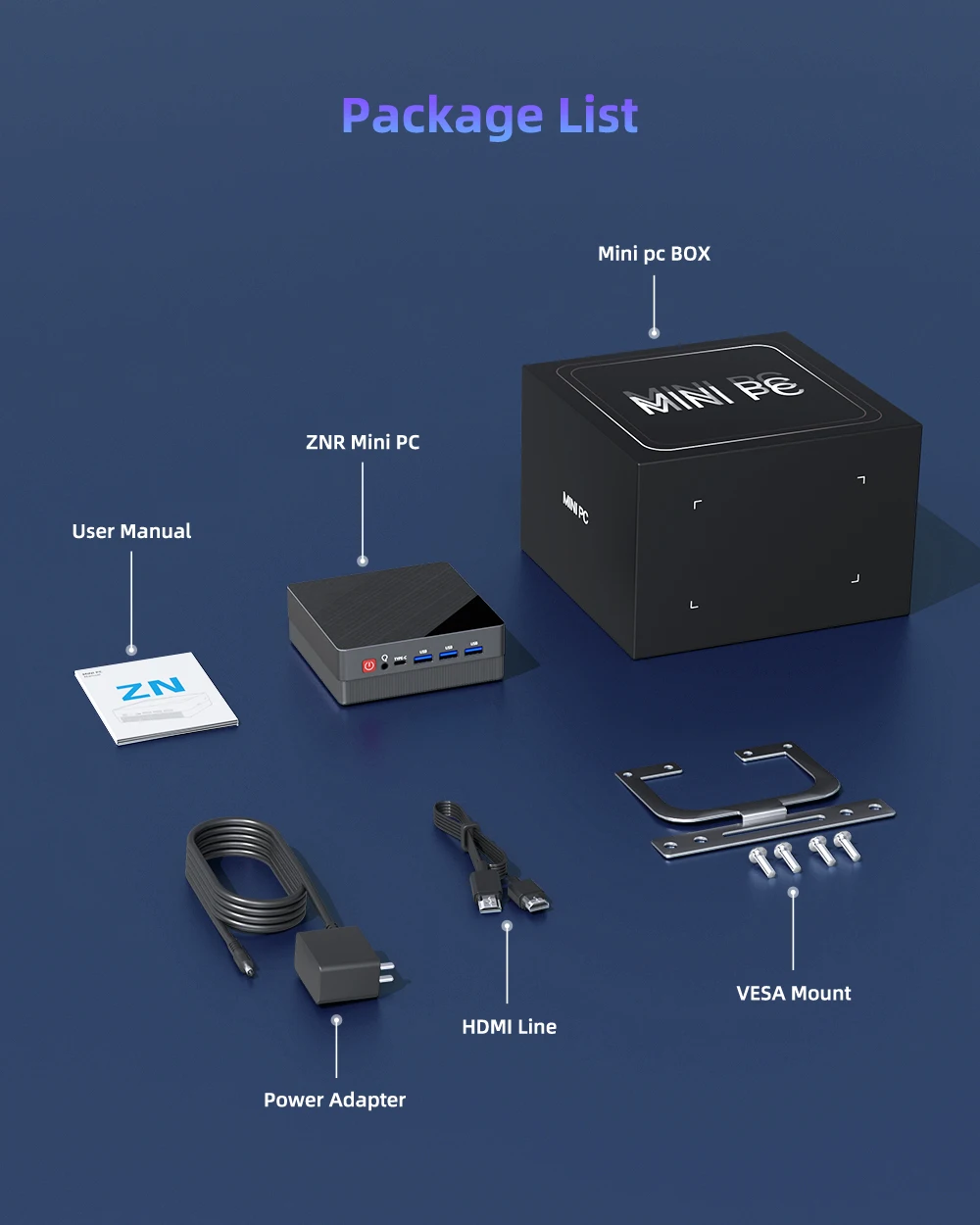 ZXIPC AMD Ryzen5 4500U 5300U 5400U Mini PC Computer Gaming  32GB DDR4 512GB/1TB SSD Desktop Mini Computer WiFi6 NUC gaming pc