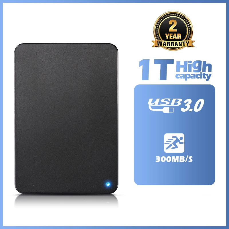 Disque Dur Externe 1to HDD 160, 250, 320 Go, 500 Go, 640 Go, 750 Go USB 3.0/2.0 Transmission haute vitesse Hard Disk PC de jeu décalé PS4 PS5