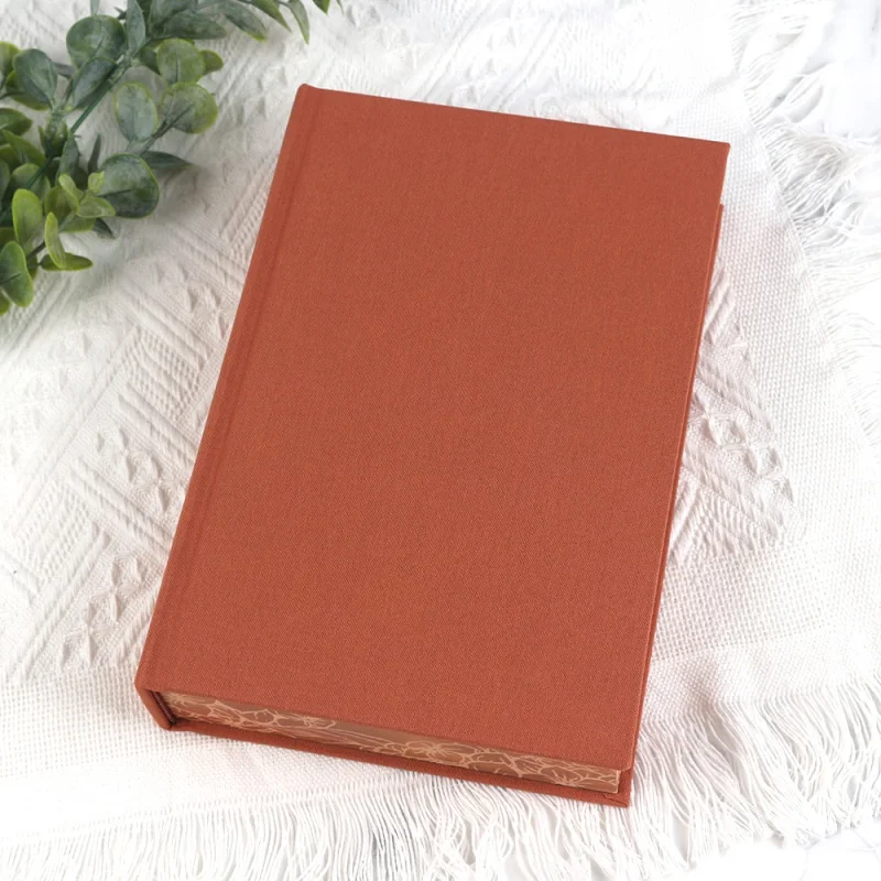 Custom Print Fabric Hardcover, Decor Books, Coffee Table, Home Decor com Edage Colorido