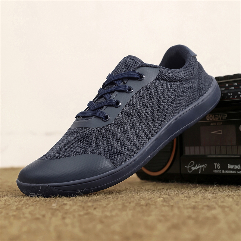 Neue Unisex breitere Schuhe Herren Barfuß-Schuhe mit weitem Zehenbereich, breite, minimalistische Barfuß-Turnschuhe für Herren, flache, weiche Null-Drop-Sohle, große Größe