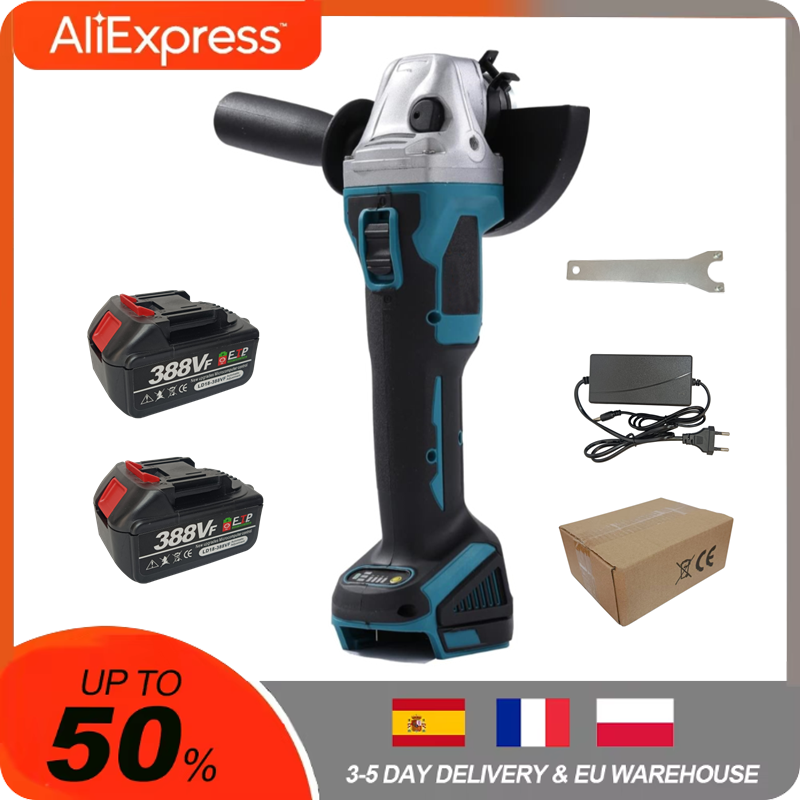 Para Makita 18V batería 125mm amoladora angular inalámbrica sin escobillas impacto Variable 2 velocidades amoladora de corte máquina herramientas eléctricas