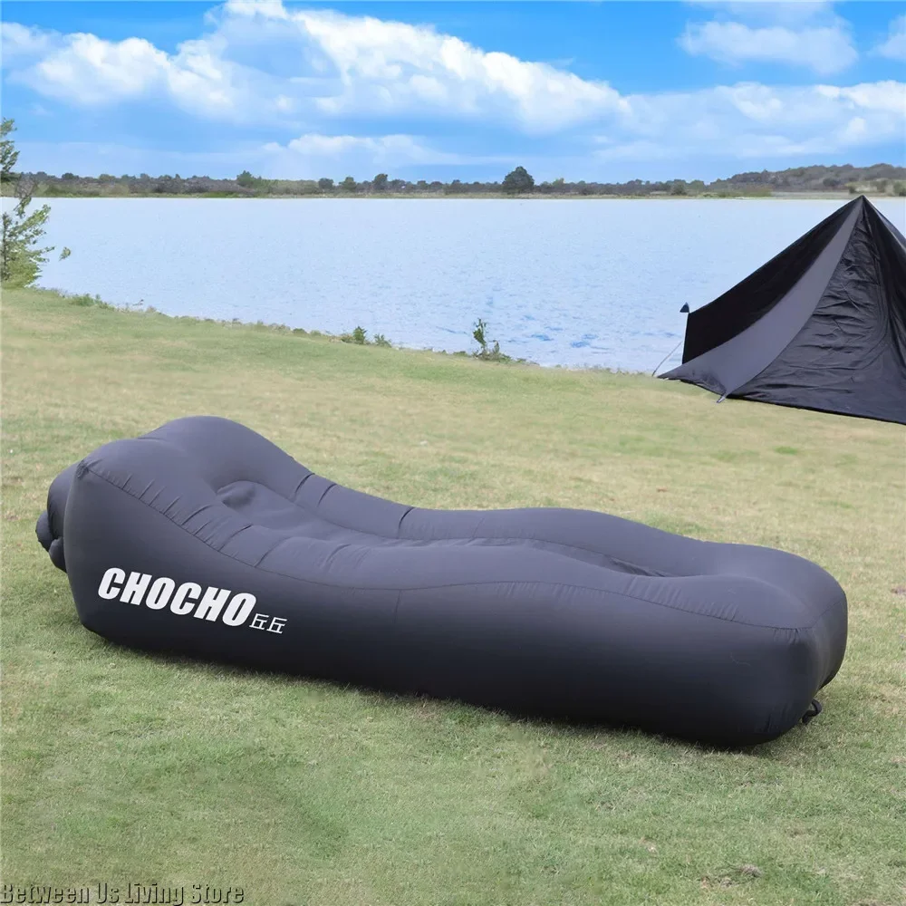 New High Quality Non-rollover Large Size Inflatable Sofa Inflatable Bed Blow Up Bed for Outdoor Camping Beach Pool Home