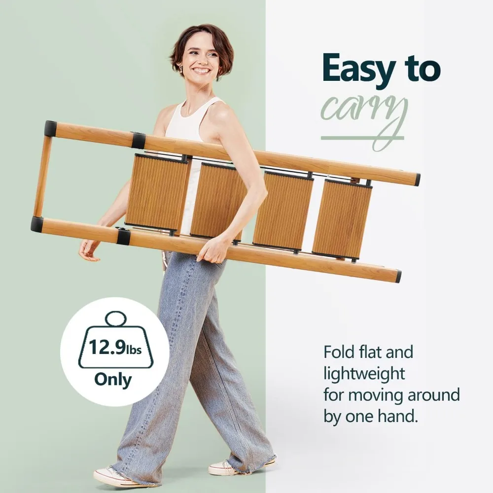 4 Step Ladder, Ladders for Home, Anti-Slip Pedals, Aluminum Step Stool Foldable, Lightweight to Move, Ease of Storage