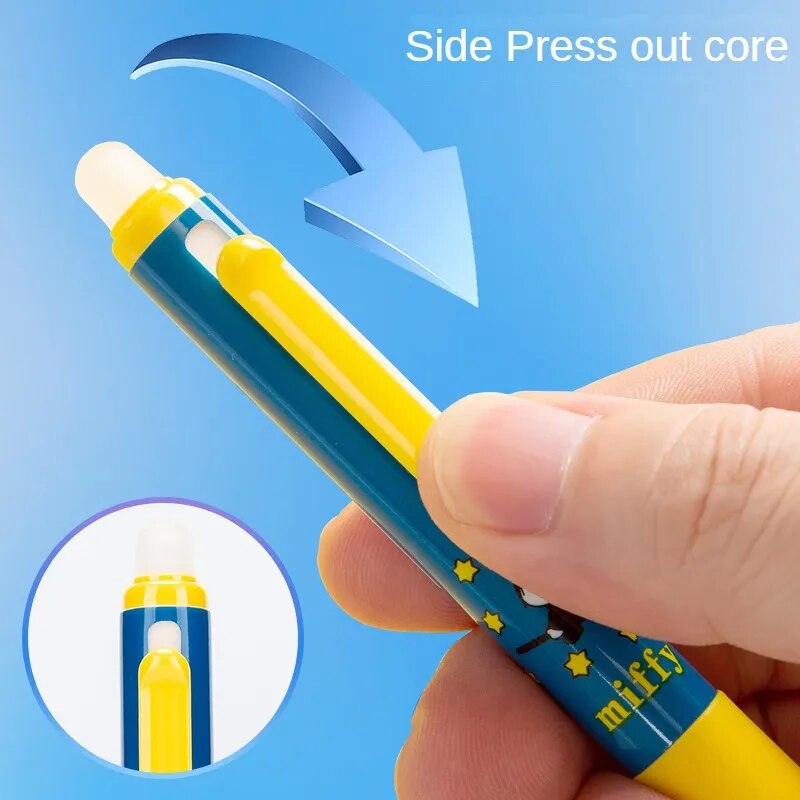 M&G 文具ホット消去可能なゲルペンミッフィープレスペン 0.5 ミリメートル黒学生漫画署名ペン 4 個