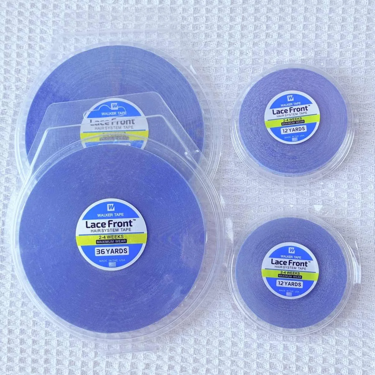 Nastro per sistema capillare Nastro per camminatore doppio lato Nastri per estensioni dei capelli ultra resistenti per chiusura in pizzo Colla per parrucca anteriore in pizzo da 3/12/36 metri