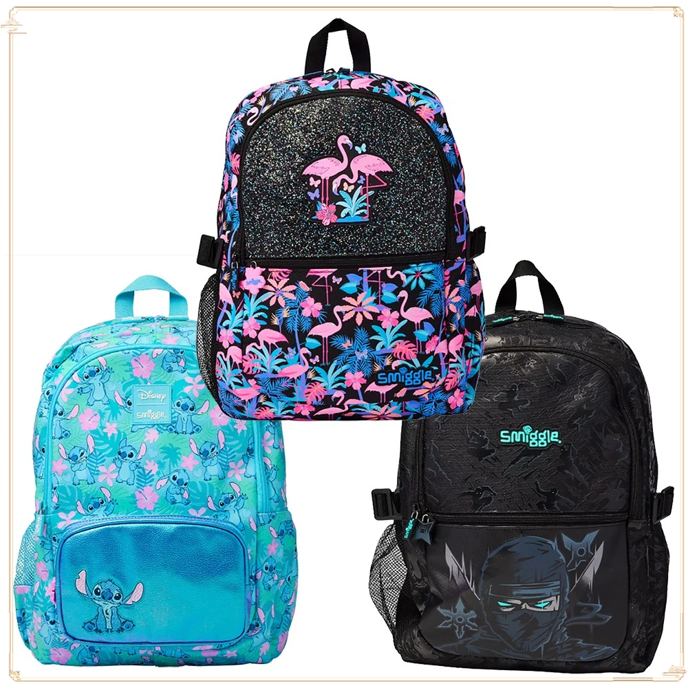 Genuine Australia Smiggle Exquisite Fun Pattern Children's Backpack Boys and Girls Collection Backpack Christmas Popular Gifts