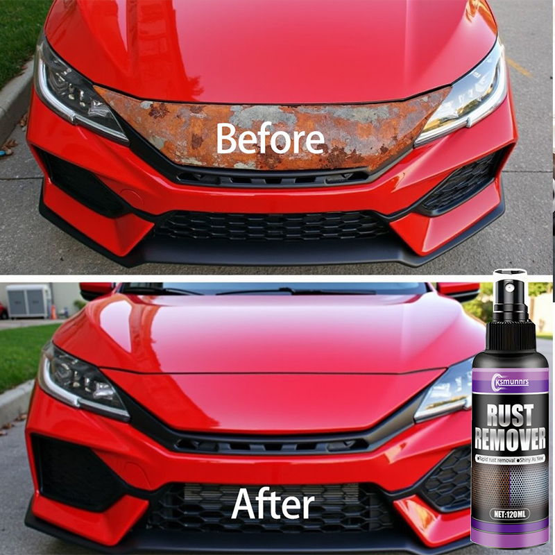 Removedor de ferrugem em spray de polimento de metal multiuso para carros, utensílios de cozinha de aço inoxidável, restaura o brilho e evita oxidação