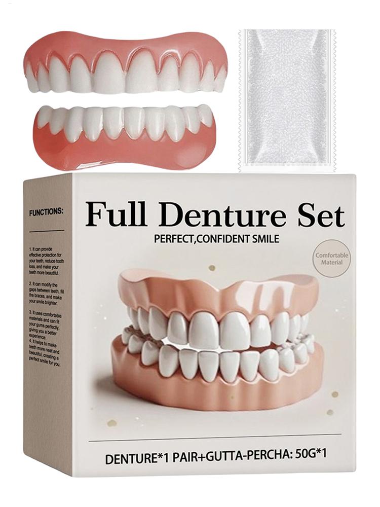 Dentures For Women And Men User Friendly Natural Safe Professional False Teeth Easy And Convenient Denture Modification Kit