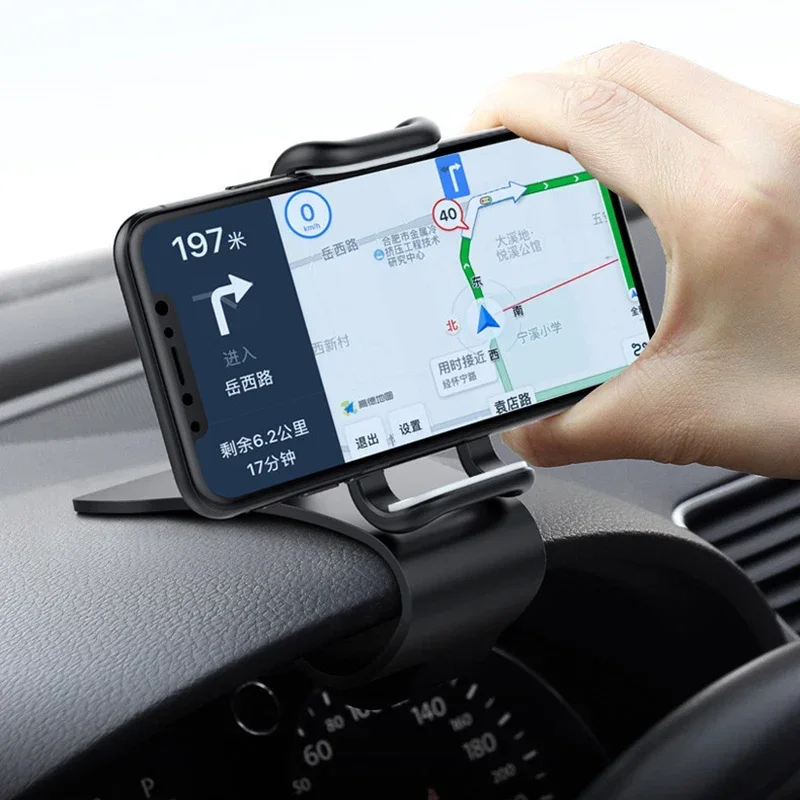 360 Rotatable Car Phone Holder Universal Auto Grip Mount Dashboard Stand Mobile Phone Fixed Bracket
