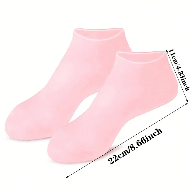 Universelle Silikon-Fußreparatur-Fußmaske, feuchtigkeitsspendende Fuß-Spa-Maske, befeuchtet effektiv Fußschutz, Socken, Fußpflege-Werkzeug