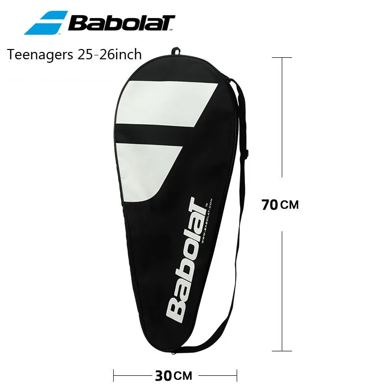 Capa para raquete de tênis babolat, à prova d'água, 27 polegadas, adolescente, 26 polegadas, 1 pacote, bolsa de tênis unissex, bolsa de ombro, 75x32cm