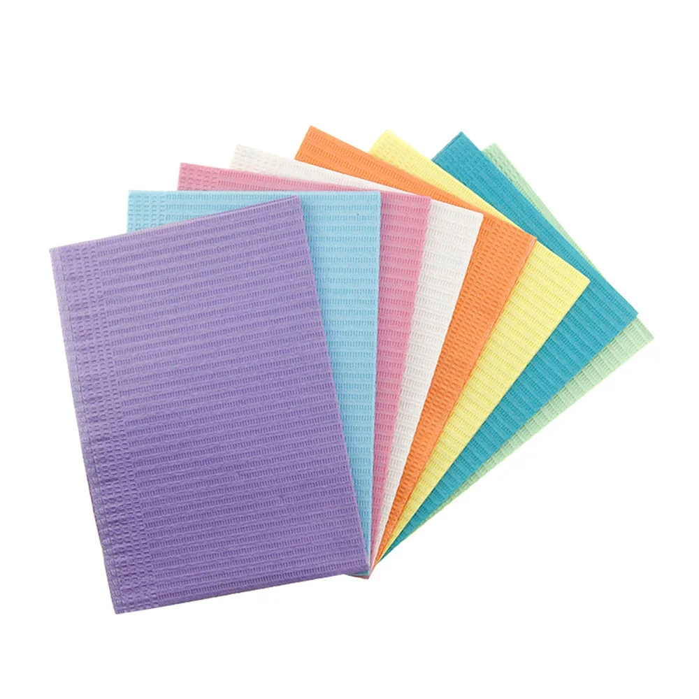 125 stks/zak Wegwerp Reinigingspads Tandheelkundige Boren Kralen Draadloze Bladeren Waterdichte Covers Tandheelkundige Servetten Tattoo Accessoires