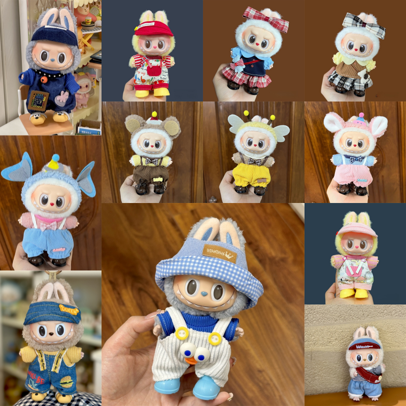 Новая мультисерия, мини-кукольная одежда, аксессуары для наряда для куклы Labubu 15-17 см, аксессуары для одежды «сделай сам»
