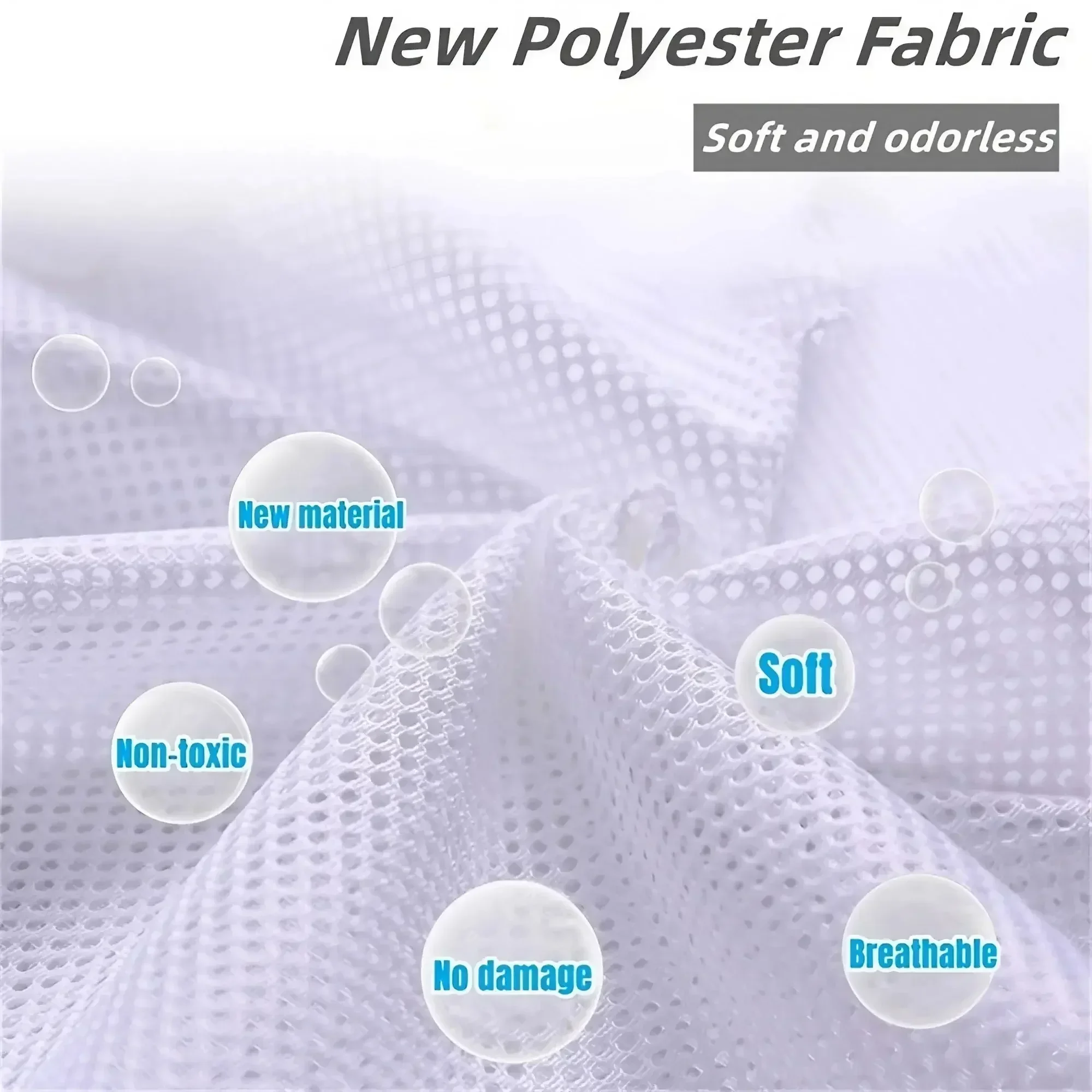 1PC Drawstring Laundry Bag Large Capacity 4 Size Fine Mesh Coarse Mesh Wash Bag For Clothes Jeans Blankets Durable Washing Net