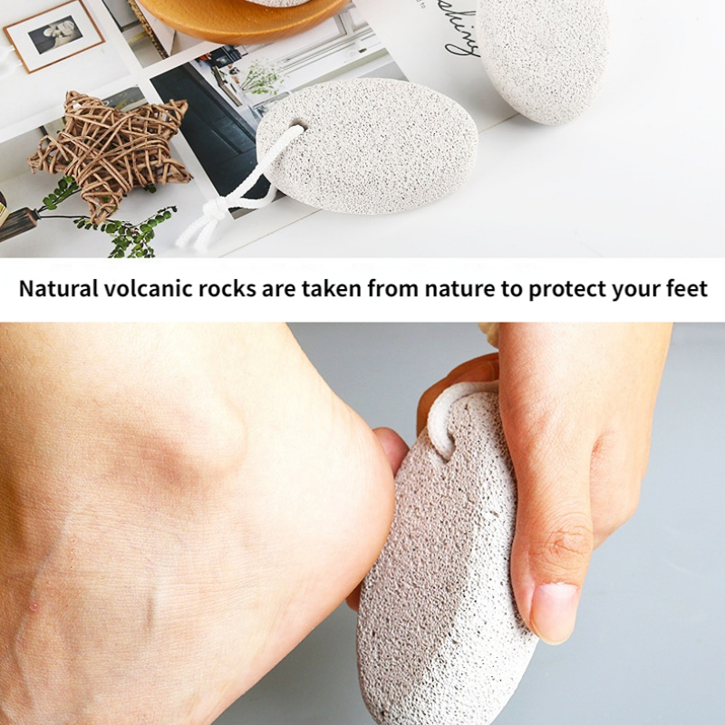 Pietra pomice naturale da 1 pezzo - Strumento per pedicure della pelle morta per la rimozione del callo della pelle dura del piede, cura del piede Z della pelle liscia