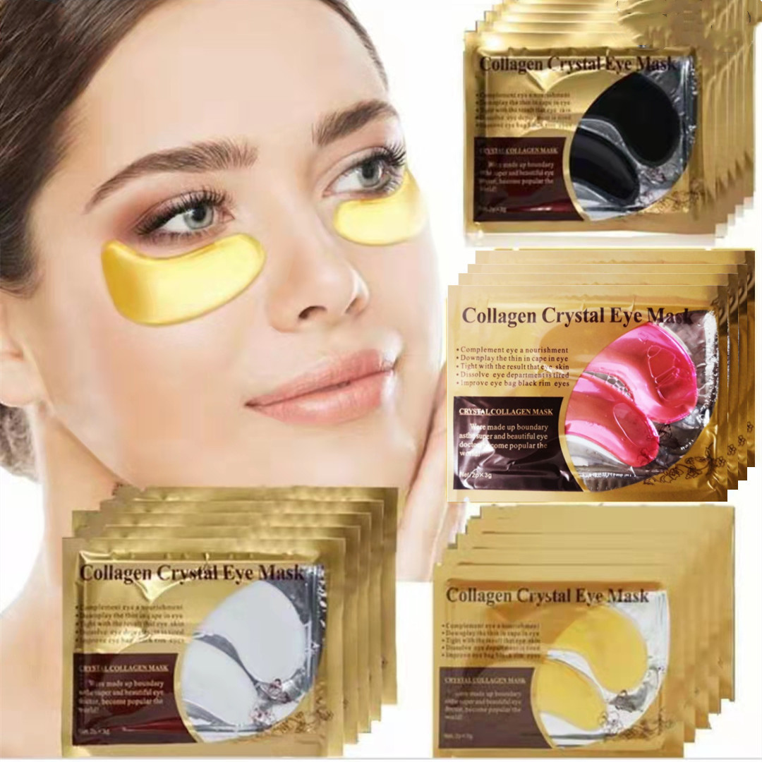 20 Pz = 10 Paia Oro Collagene Cristallo Maschera per gli occhi cura della pelle Bende per gli occhi Rassodante Idratante Nutriente Prodotti per la cura della pelle degli occhi