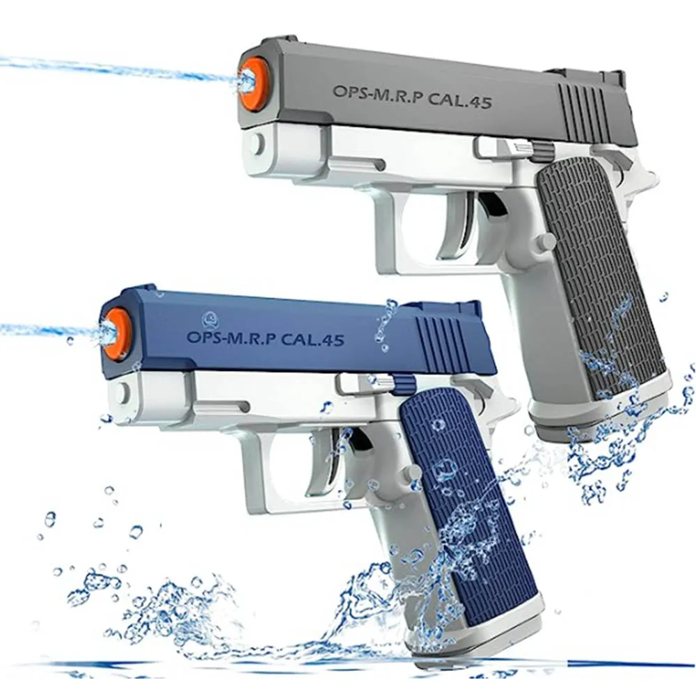 Pistola de agua Manual M1911 para niños, niños y niñas, pistola de juguete de playa de verano, juegos al aire libre