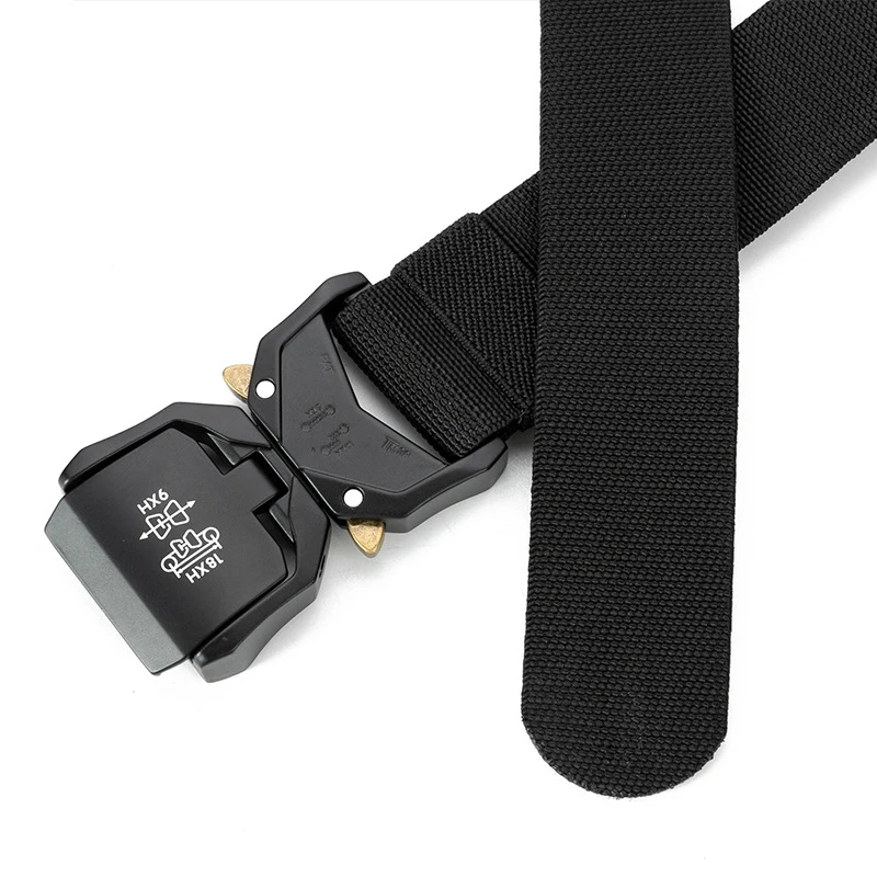 Nouvelle ceinture tactique boucle en métal ceinture à dégagement rapide outillage décontracté ceinture d'entraînement ceinture de pantalon pour hommes