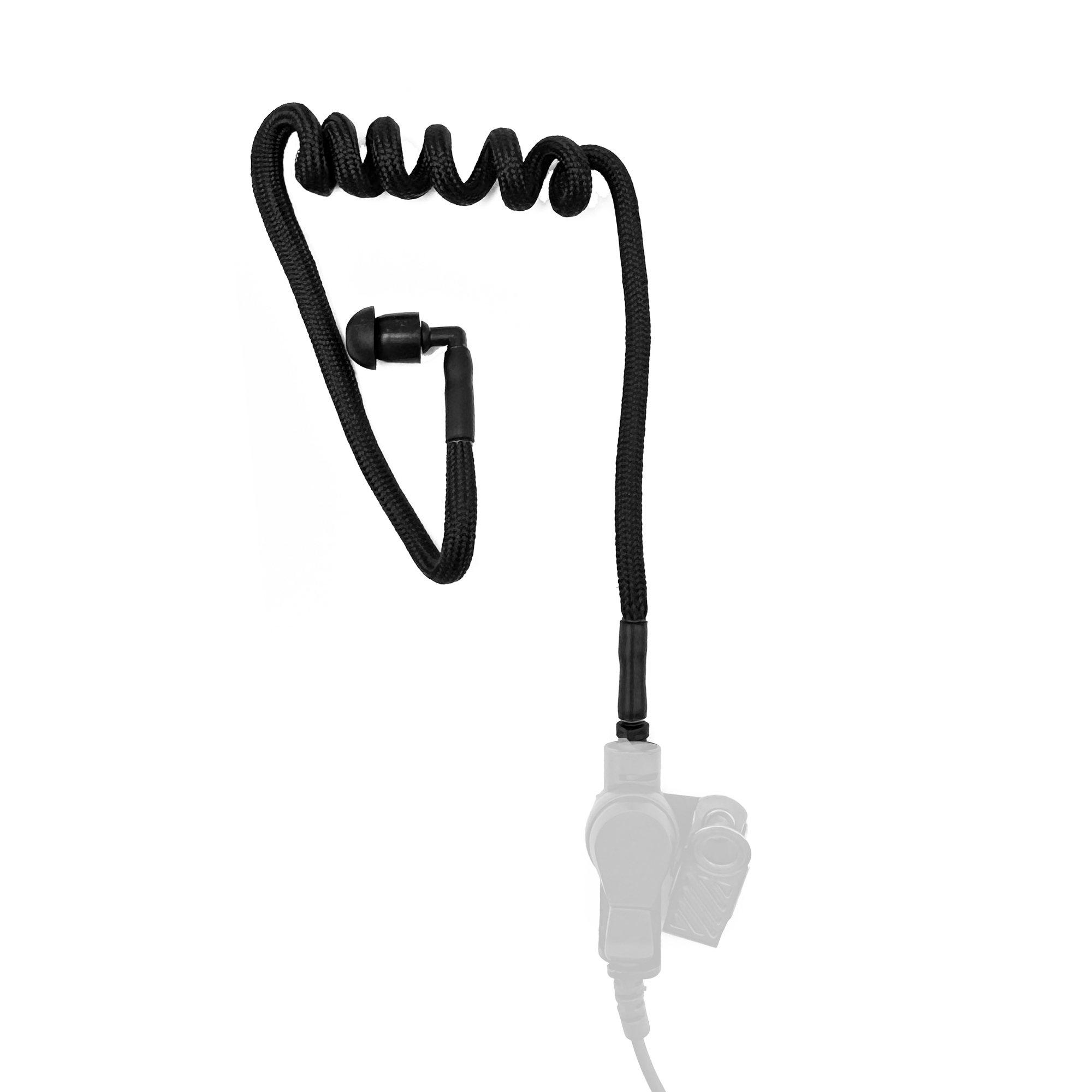 Braided Acoustic Coil Tube Knitted Nylone Moisture Resistant Radio Earpiece Replacement