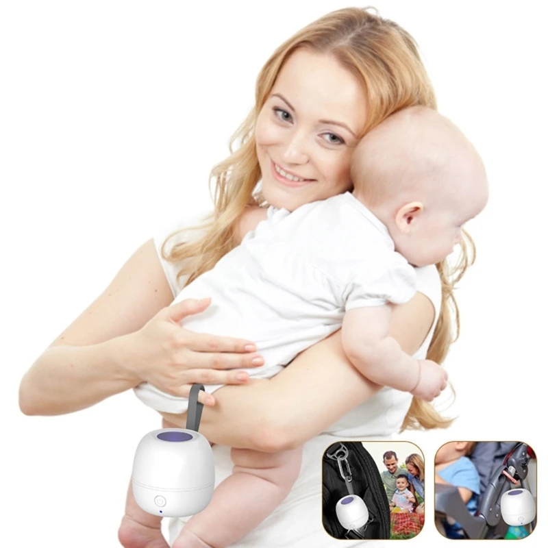 Bảo quản núm vú giả thân thiện với du lịch Làm sạch hiệu quả Pin dung lượng 400mAh tích hợp có đèn LED QX2D