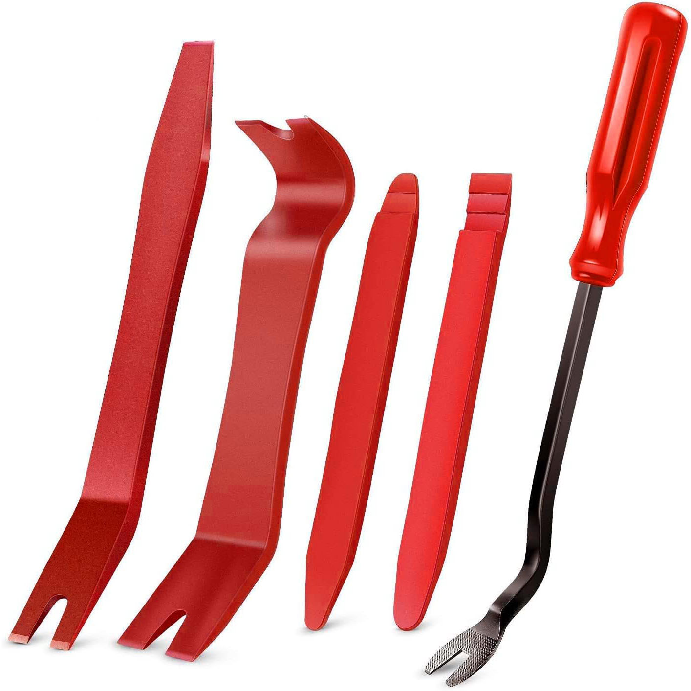 5Pc Trimming and Dismantling Tool Extraction Kit Car Door Clamp Panel Scratch Free Lever Kit, and Audio Panel Disassembly