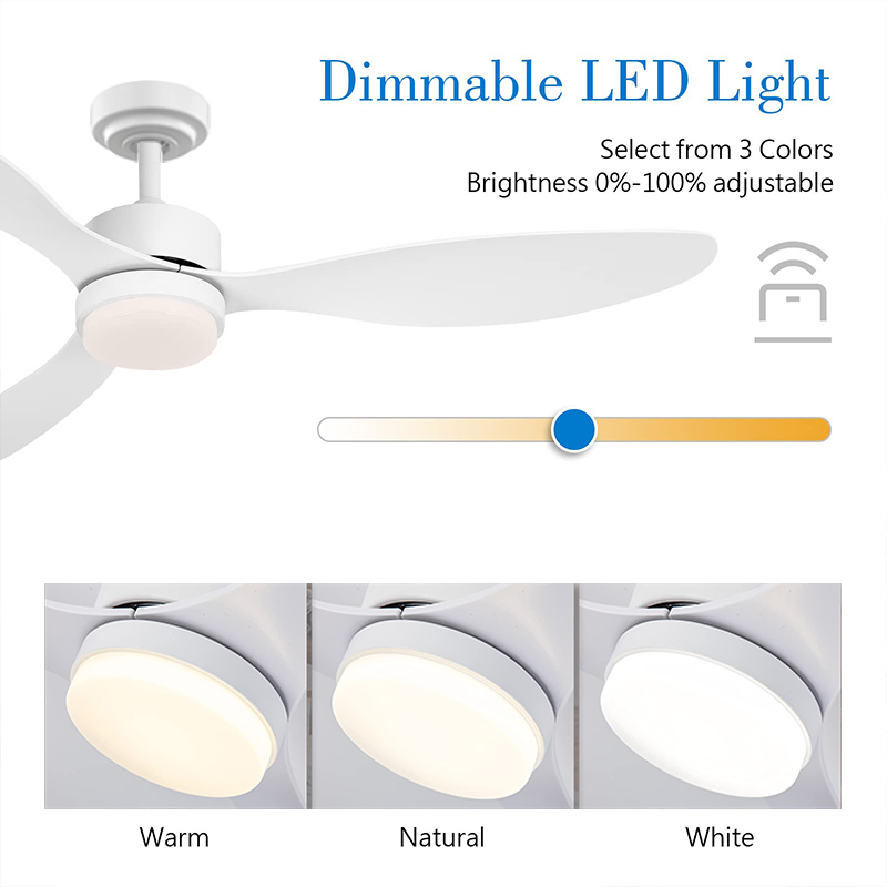 Amerikanische Restaurant-Ventilatorlampe, lange Seite, Fernbedienung, variable Frequenz, Dimmung, nordischer Wohnzimmer-Deckenventilator mit LED-Lampe