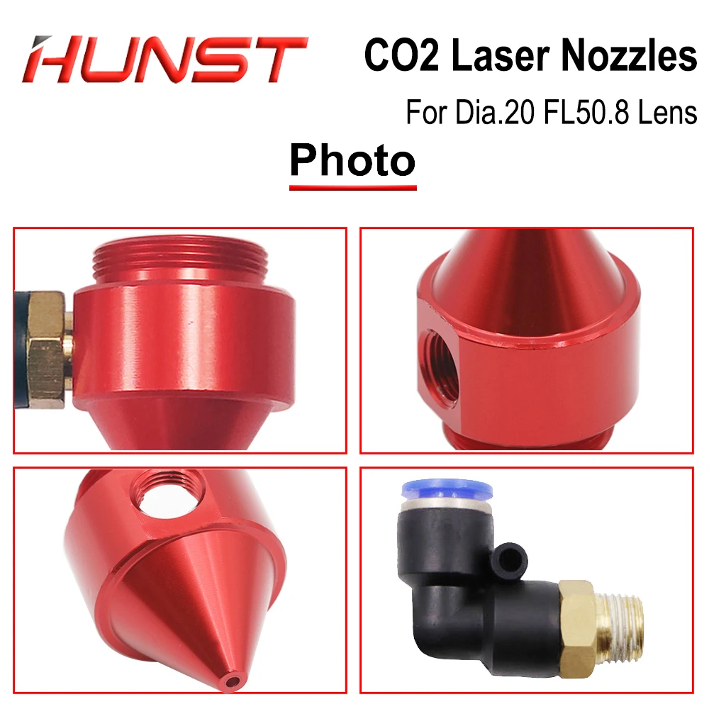 HUNST Laser Air Nozzle for Diameter 20mm FL50.8mm Lens ,for Laser Head at CO2 Cutting and Engraving Machine