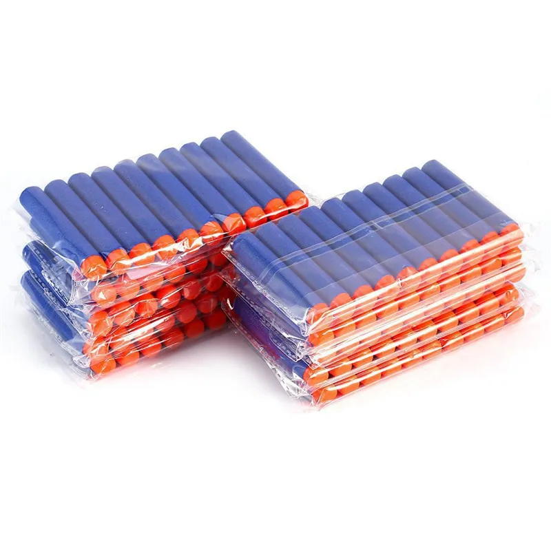 50/100pcs 7.2 ซม.สําหรับ Nerf กระสุนลูกดอกรอบหัวเติมฟองน้ําลูกดอกของเล่นเด็กอุปกรณ์เสริม Bullet สําหรับ Nerf Blasters