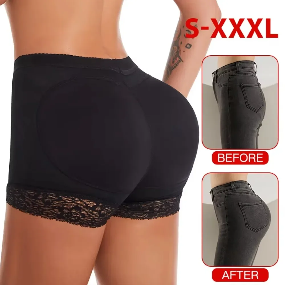Nuevas bragas suaves para mujer, bragas transpirables de gran tamaño con realce de glúteos, ropa interior acolchada de algodón alta a la cadera, primavera