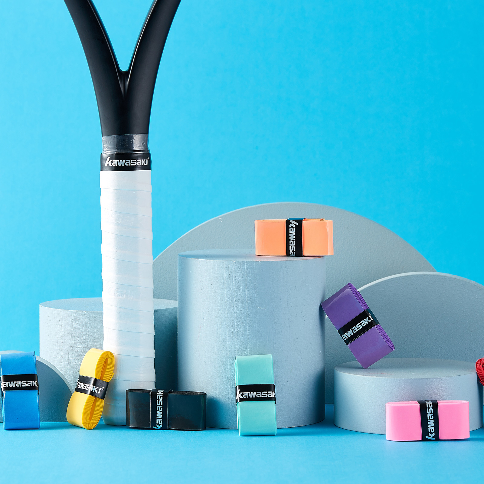 Kawasaki Overgrip теннисные аксессуары оригинальные нескользящие липкие весла ручка для бадминтона 5/10 шт.