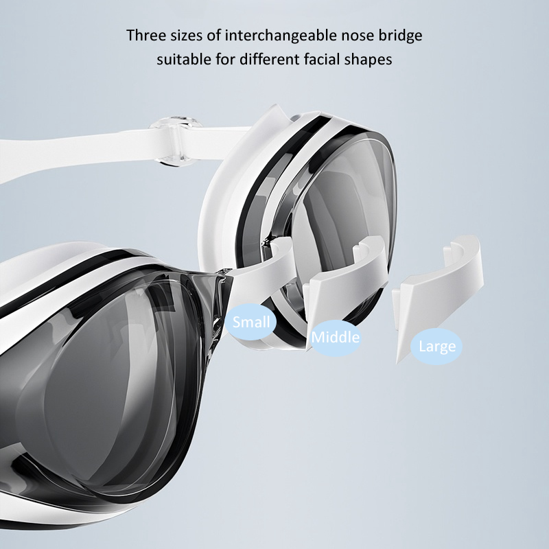 ブランド近視水泳ゴーグル女性男性小さなフレームプール光学ガラス HD 防曇眼鏡水泳用品視度 -2.0 〜 -6.0