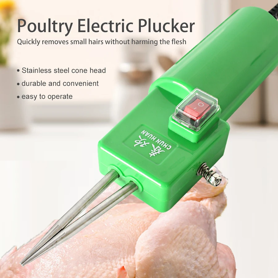 Máquina de depilação elétrica de alta potência, depenador de frango, pato e ganso, ferramenta automática de depilação