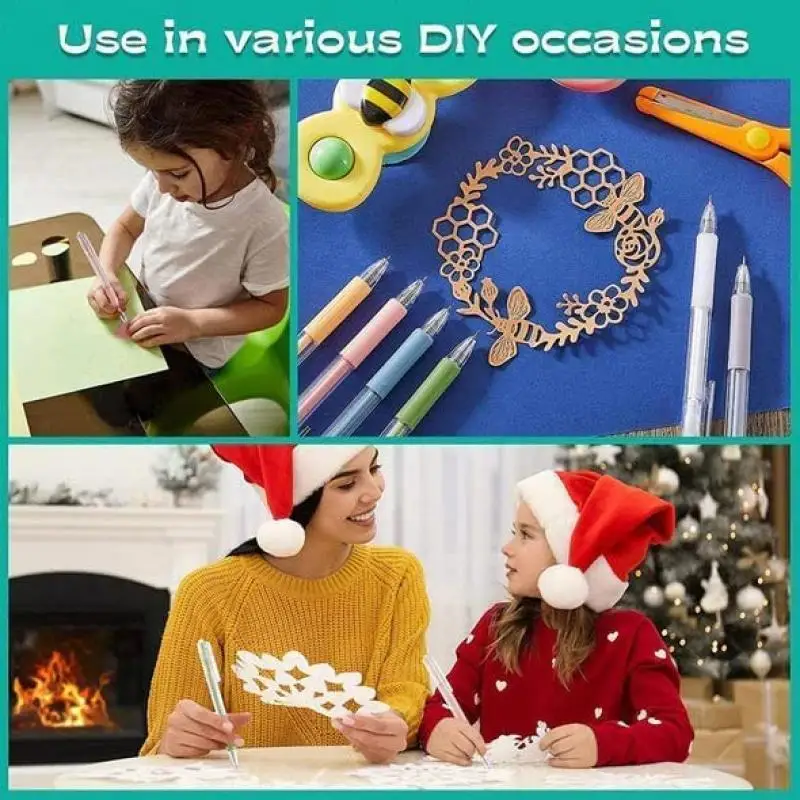 10-1PC กระดาษตัดมีดปากกา Art Utility มีด Scrapbooking ตัดเครื่องมือสติกเกอร์เครื่องตัดเทป Express กล่องมีด DIY Craft อุปกรณ์