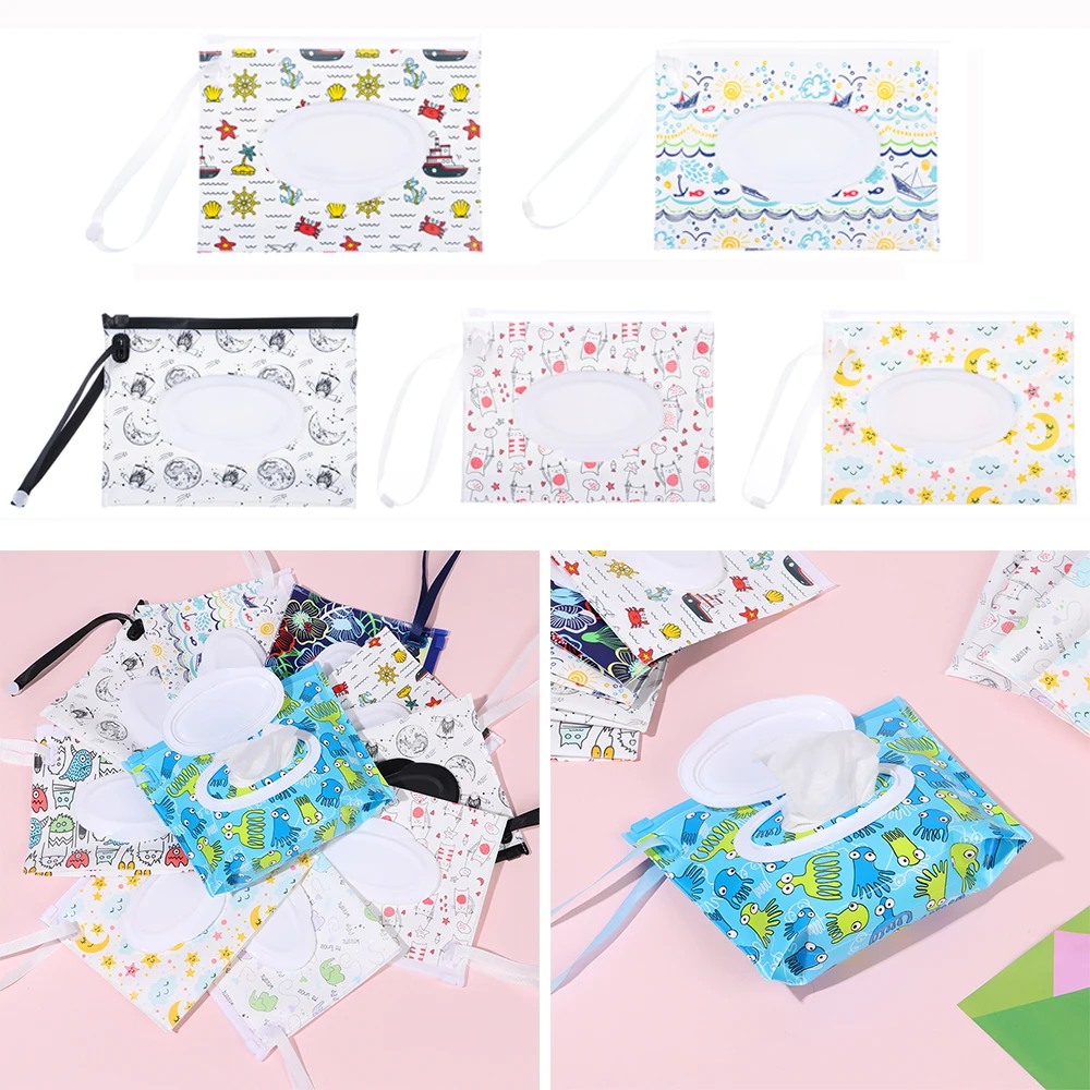 1pc eco-friendly reutilizável eva bebê toalhetes molhados caixa de limpeza toalhetes caso toalhetes recipiente saco de lenços umedecidos