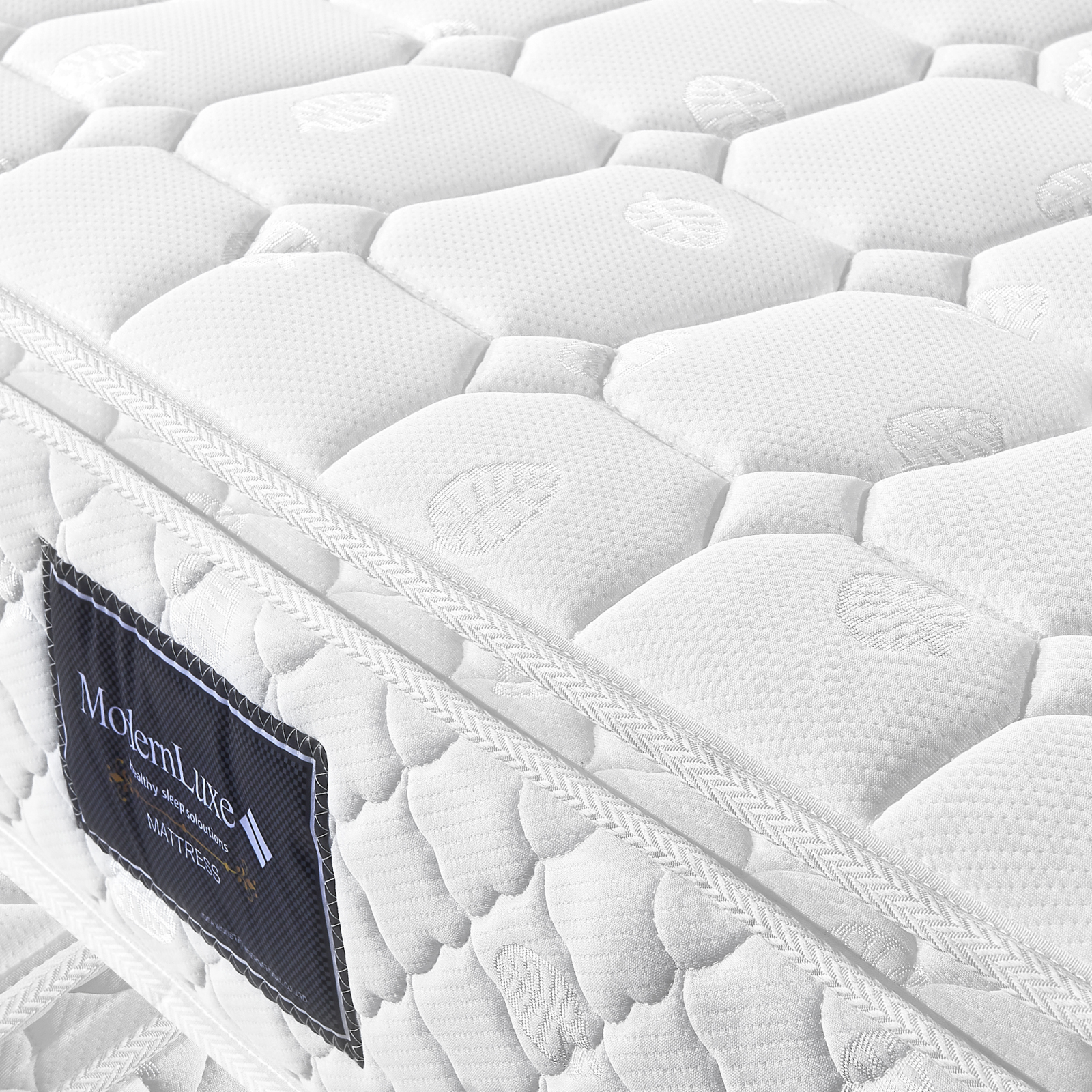 Anajqaqia Colchón de muelles de 160x200x25 cm, con dureza H3, certificación Oeko-Tex, funda acolchada de microfibra, comodidad premium para dormir