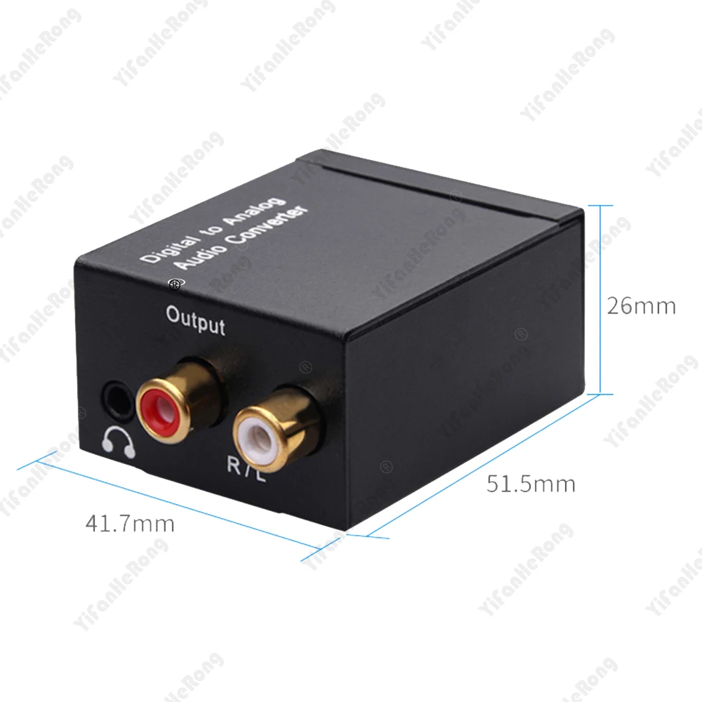 Audio Converter Coaxial Optical Fiber Toslink Digital to Jack 3.5mm Analog For RCA SPDIF Digital Audio Decoder Stereo Amplifier