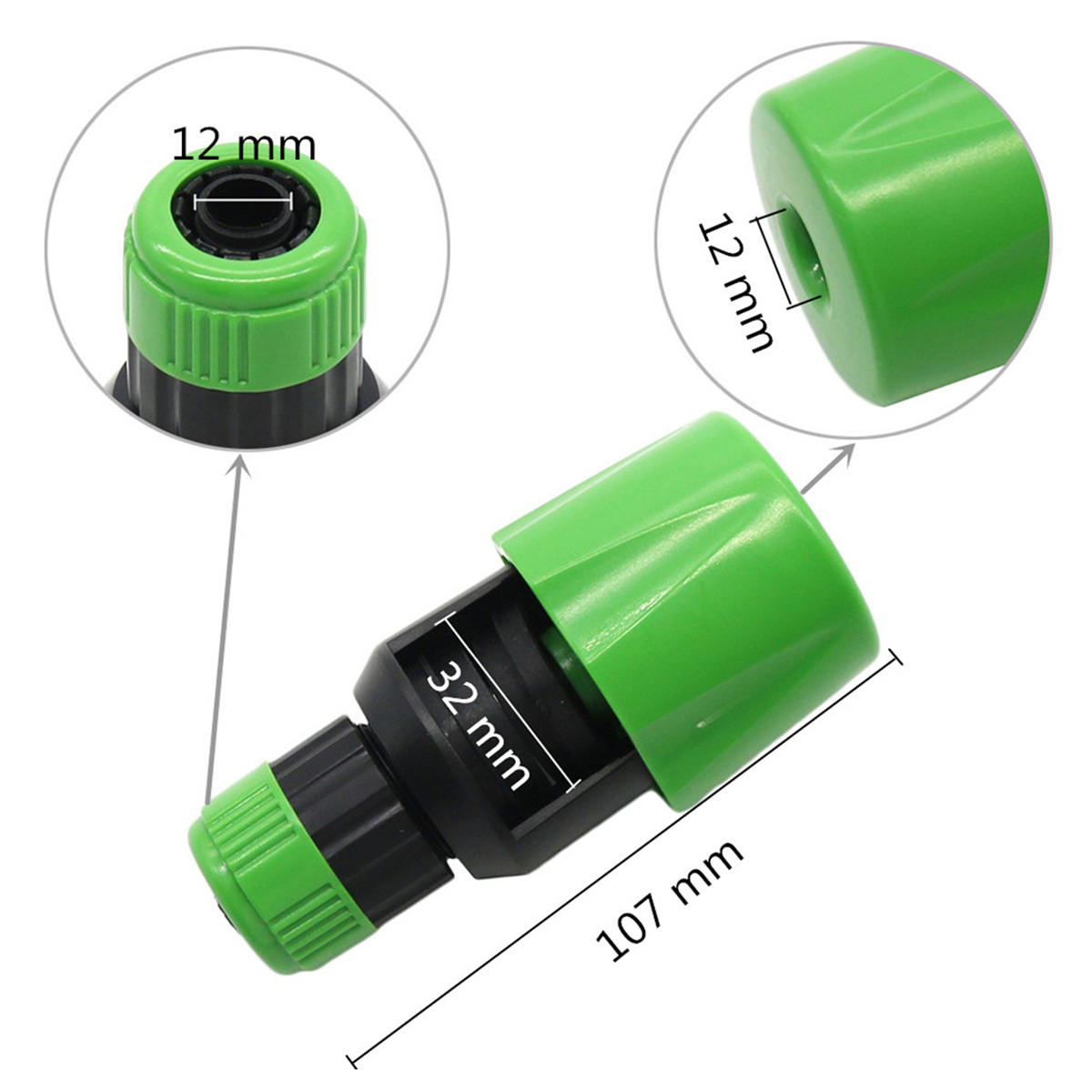 Robinet mitigeur d'eau chaude/froide pour lavabo de cuisine, salle de bains, robinet de Conversion en plastique, connecteur réutilisable, connexion rapide/Type de mamelon 1 pièce