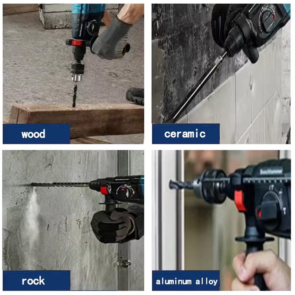 Makita/Dewalt – perceuse à percussion électrique sans balais, 26MM, multifonctionnelle, rotative, sans fil, outils électriques rechargeables, batterie 18V