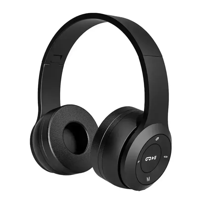 Auriculares Bluetooth 5,0 montados en la cabeza, auriculares inalámbricos con cable de 3,5 MM, tarjeta TF, reducción de ruido plegable para iPhone Xiaomi