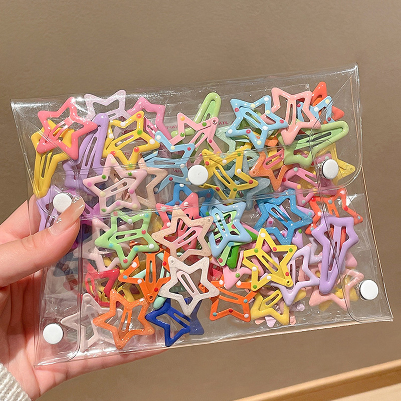 10 шт., заколки для волос для девочек, Радужный цвет